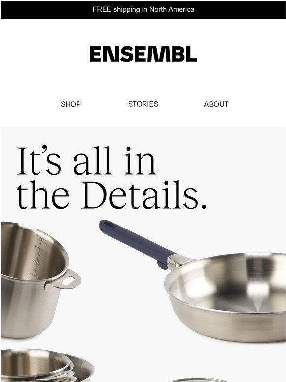 ENSEMBL, Stackable Cookware
