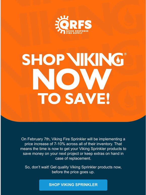 Quick Response Fire Supply Shop Viking Sprinklers Now To Save Milled 0765