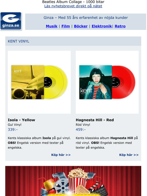 Kent Isola - Gul vinyl / Hagnesta Hill - Röd vinyl