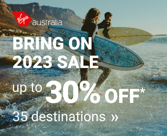 Bring on 2023 with up to 30% OFF* Virgin Australia flights