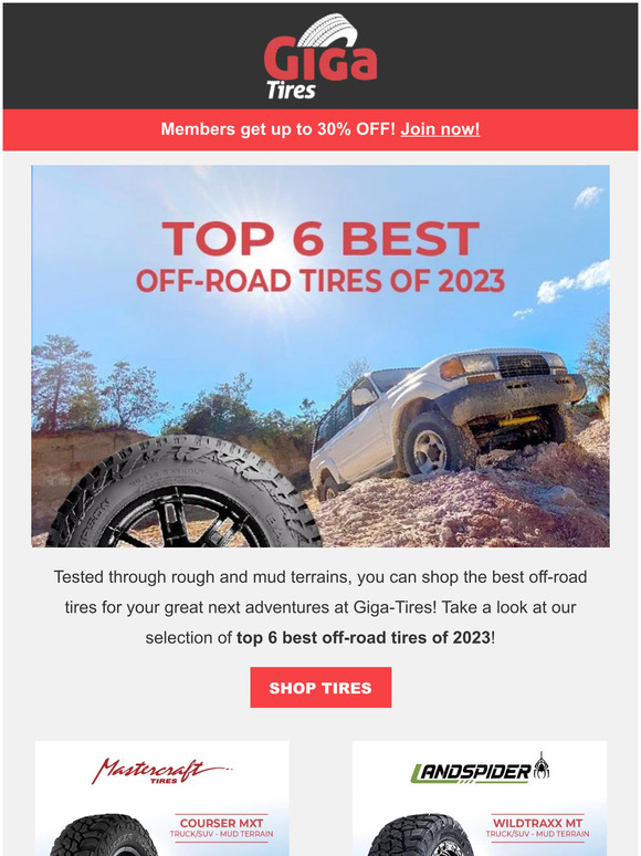 Giga Tires Just approved Top 6 Best OffRoad Tires of 2023 💥 Milled
