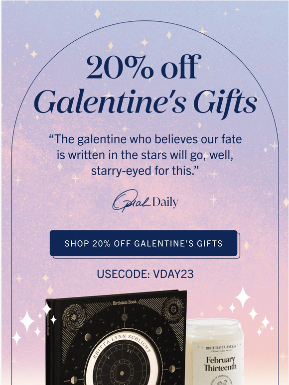 Birthdate co. Our guide to winning Galentine’s Day Milled