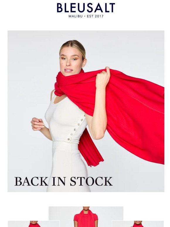 Back in Stock: The Wrap in Red