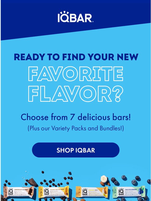 Wanna try a new IQBAR flavor?