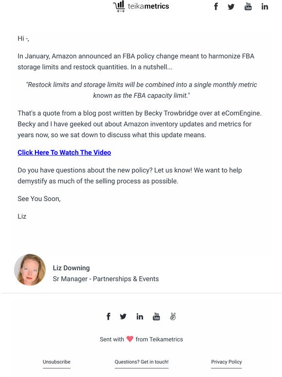 New Amazon FBA Storage Policy - Free Video!
