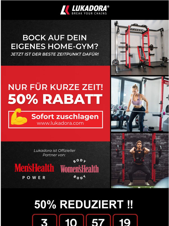 50% FITNESS SALE 🤯 Letzte Chance!