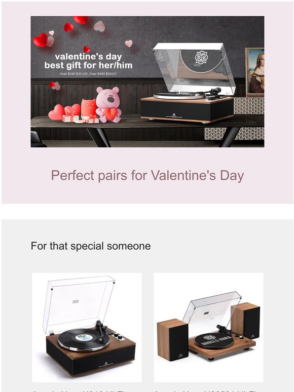 Perfect pairs for Valentine's Day