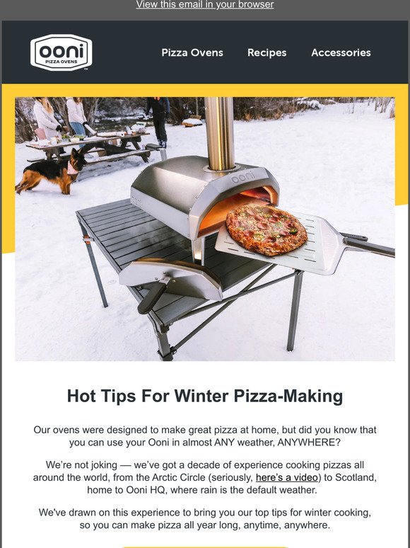Ooni: Our New Guide to Winter Pizza Parties 🎉