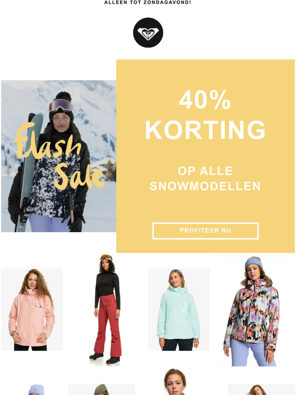 Flash Sale: 40% korting op alle Snowmodellen