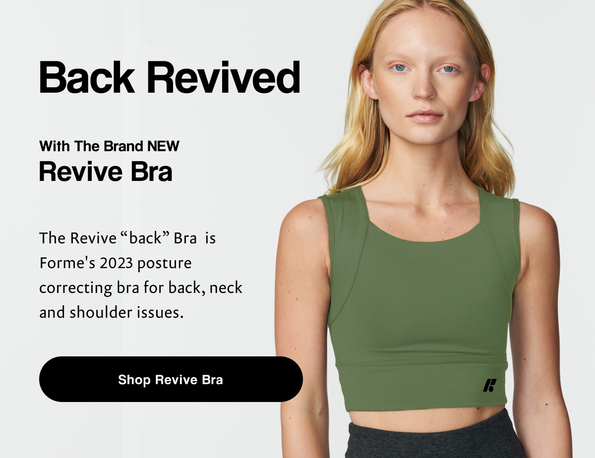 We're excited to announce the newest edition of your favorite posture  correction solution, the Revive Bra in Ecru. Thanks to its full cov