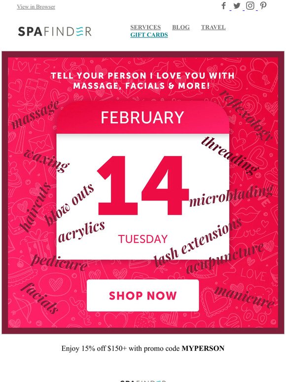 Countdown to Valentine’s Day! Schedule delivery in inbox or by mail! 