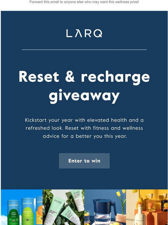 Wanna win a LARQ Pitcher + more? ($2,700) 🎊