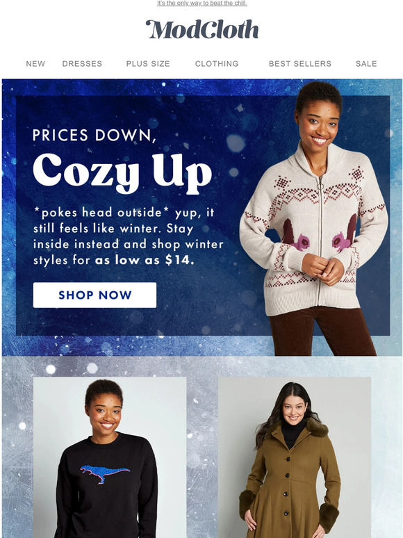 Snow days call for $14 deals.
