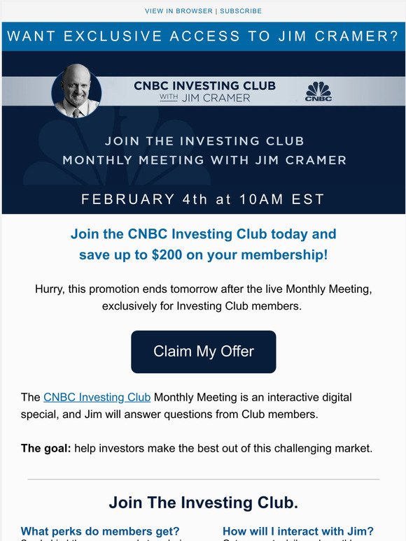 One Day Left: Join The Investing Club before the next Monthly Meeting!