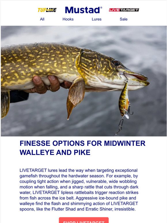 Finesse for Midwinter Walleye and Pike