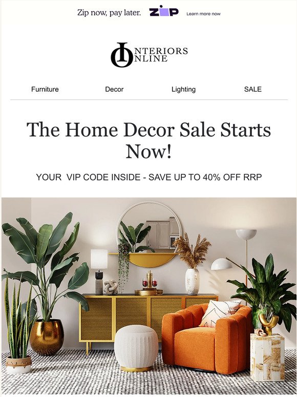 The Home Decor Sale Starts Now!