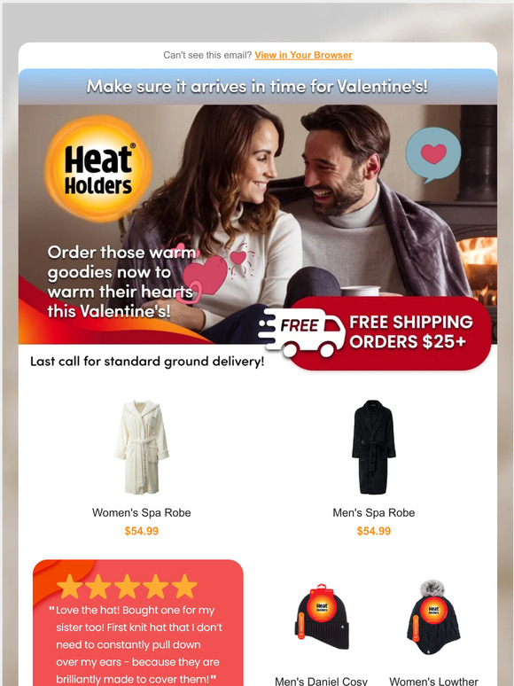 Last day for standard shipping before Valentine's. 💕🚚👩‍❤️‍👨