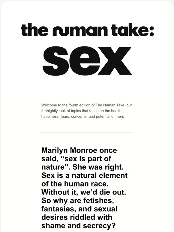 The Numan Take: sex