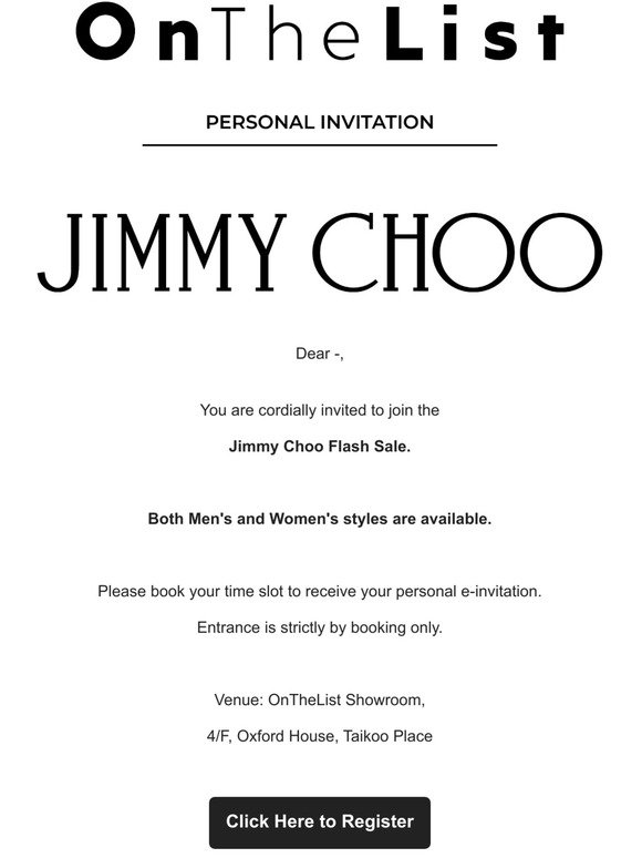 Jimmy Choo【Complimentary Premium Access】
