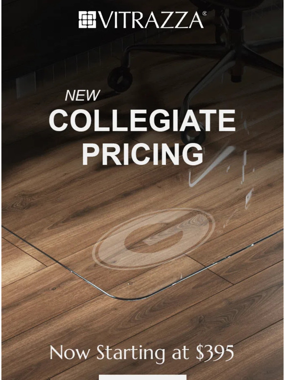 Vitrazza Our Collegiate Series Now Starts at 395 Milled