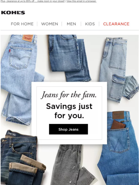 Kohl's: Find the jeans you need to create a look you'll love. | Milled