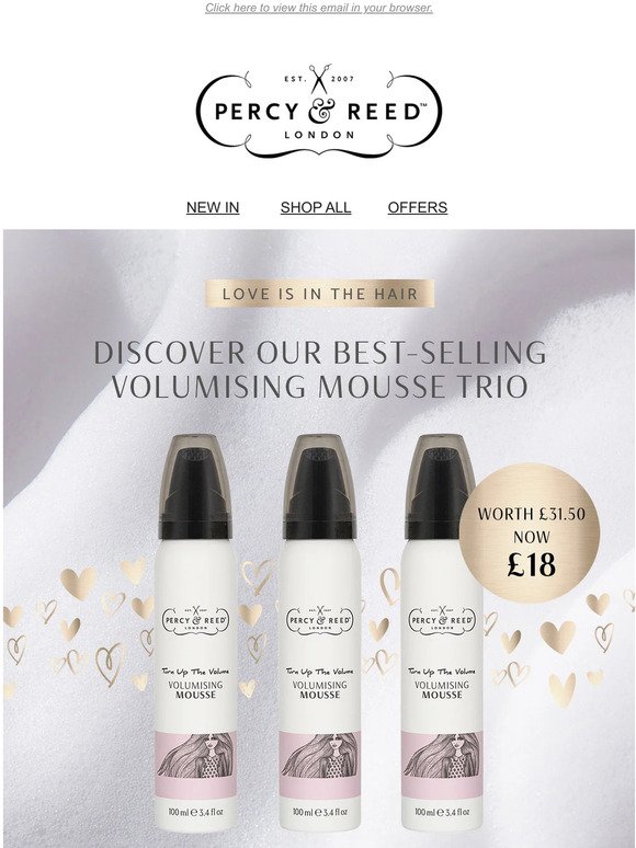 ♥EXCLUSIVE OFFER♥ Get ready to fall for our best-selling Volumising Mousse Trio...