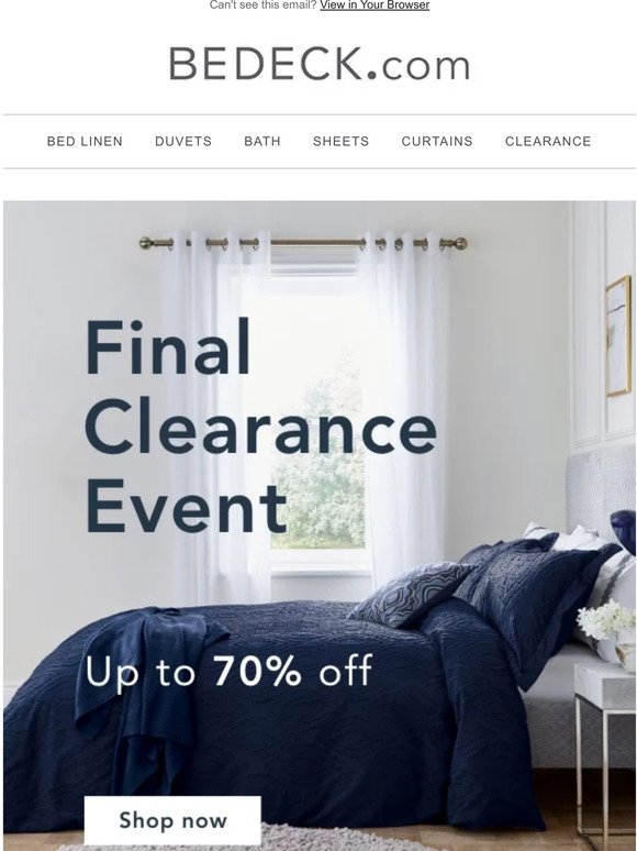 Final Clearance Event Has Landed!