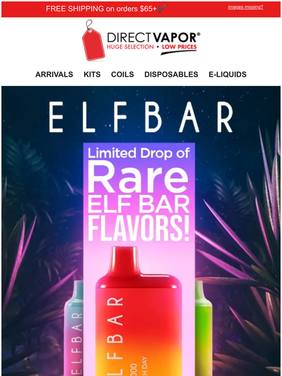 directvapor Rare Elf Bar Flavors just dropped Milled