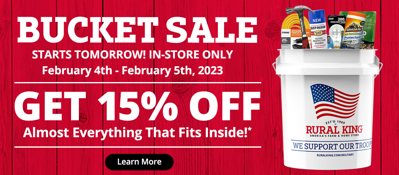Rural Bucket Sale Starts Tomorrow! What Will You Get For 15