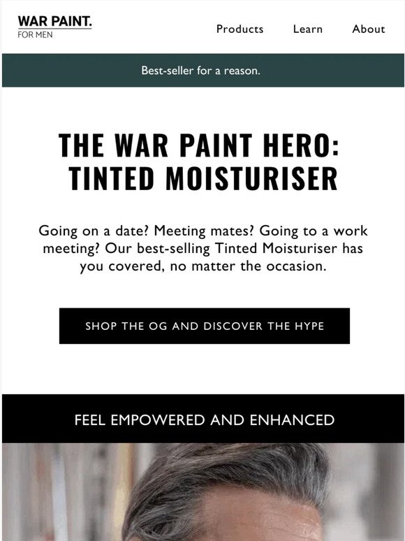 Spotlight on the War Paint Hero: Tinted Moisturiser.