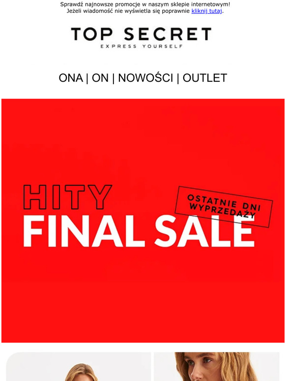 HITY SALE – modne trendy w wyprzedaży! Ostatnie dni!