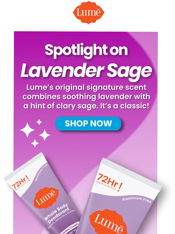 Lume Deodorant This floral scent is the OG Milled