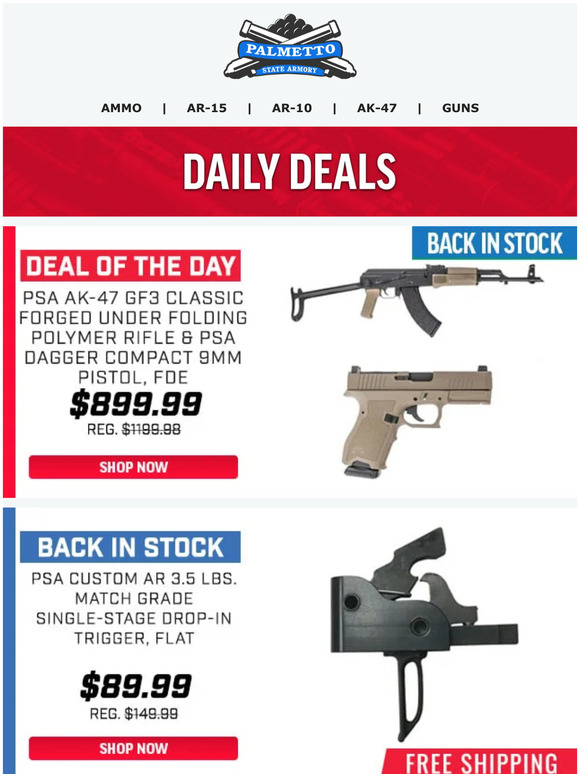 Palmetto State Armory Back In Stock! PSA AK47 GF3 Classic