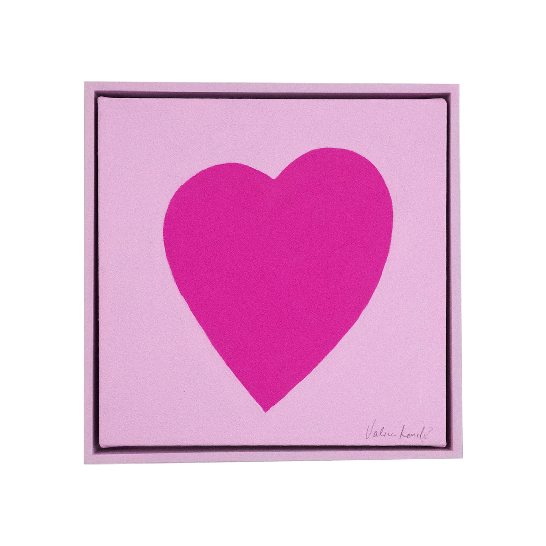 Image of Valerie Leuchs: "Pale Pink, Fuchsia Heart"