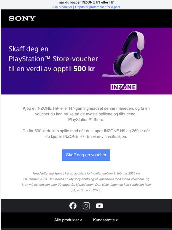 Skaff deg en PlayStation™ Store-voucher