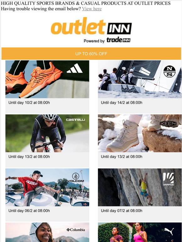 KEEN, CASTELLI, NORTH SAILS, ADIDAS