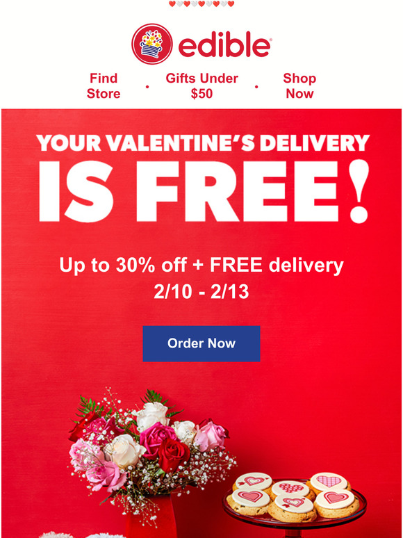 Edible Arrangements Free 2/13 delivery Shop up to 30 off Milled