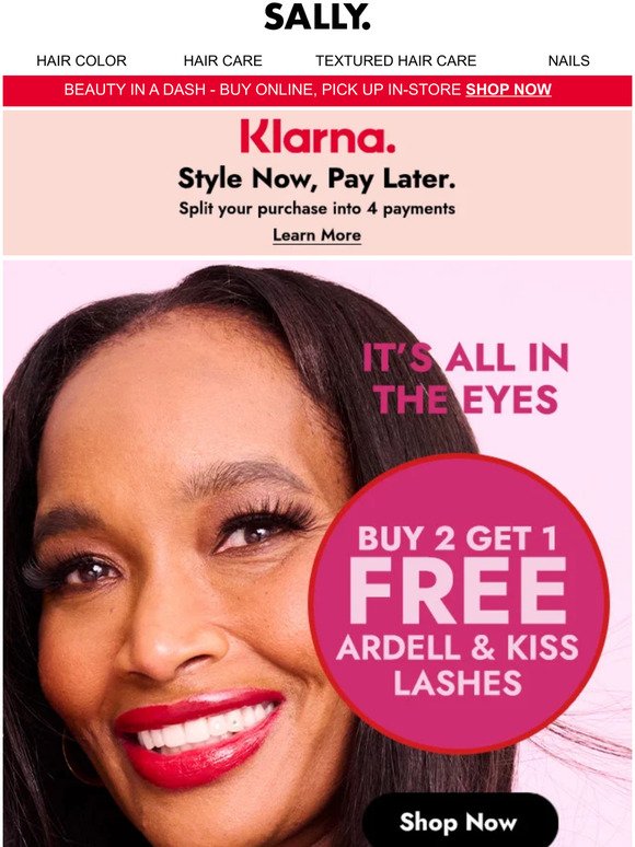 Don't Miss The Buy 2 Get 1 FREE Ardell & KISS Lashes Sale!
