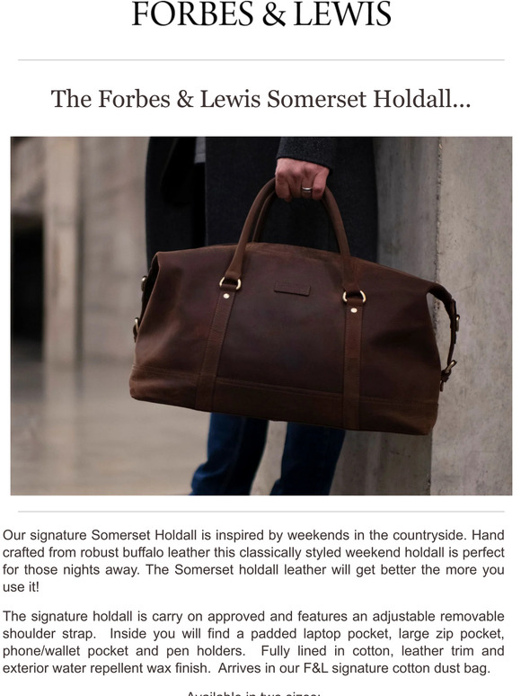 Somerset holdall leather by forbes & lewis new arrivals