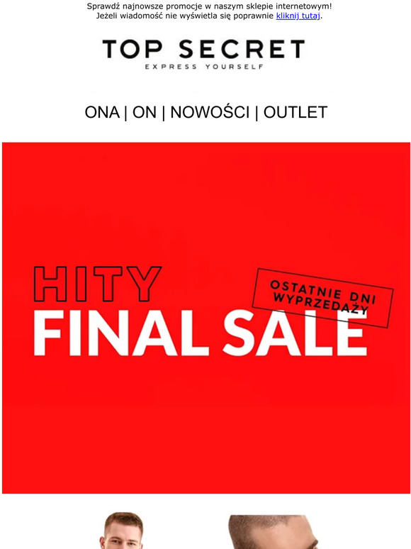 Bluza za 49,99 zł? Ostatnie dni tak NISKICH CEN! Final Sale!