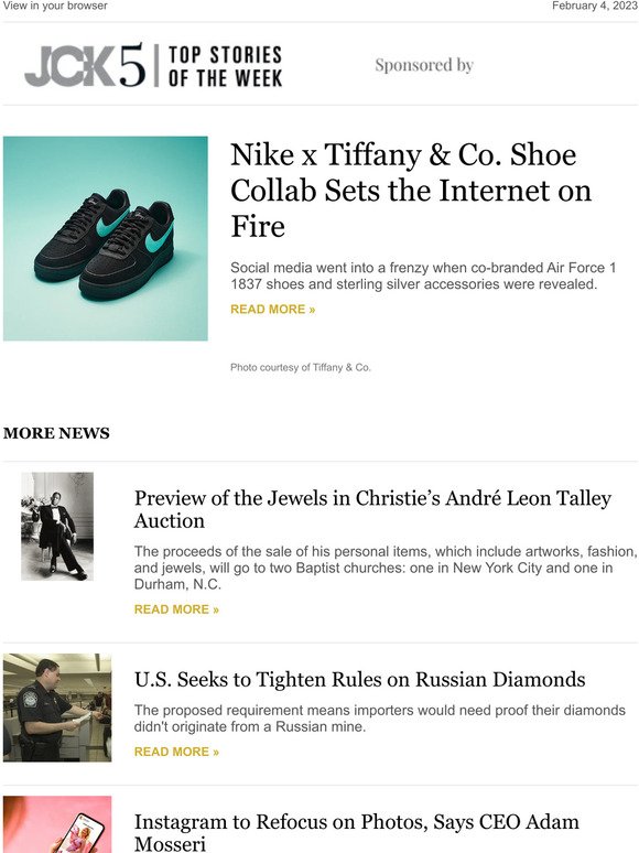 Nike x Tiffany & Co. Shoe Collab Sets the Internet on Fire