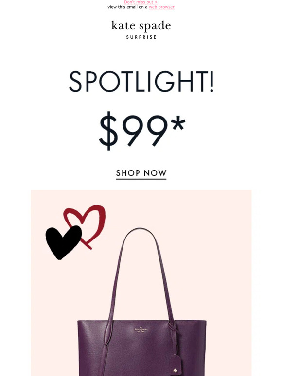 Kate Spade New York Email Newsletters Shop Sales, Discounts, and