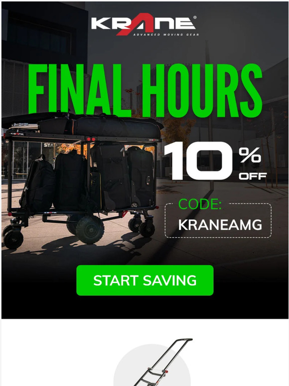 ⏳Time is running out: 10% off Krane Sitewide!