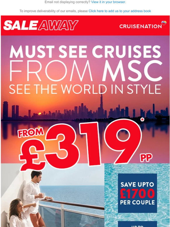 Cruise Nation Must see cruises from MSC Milled