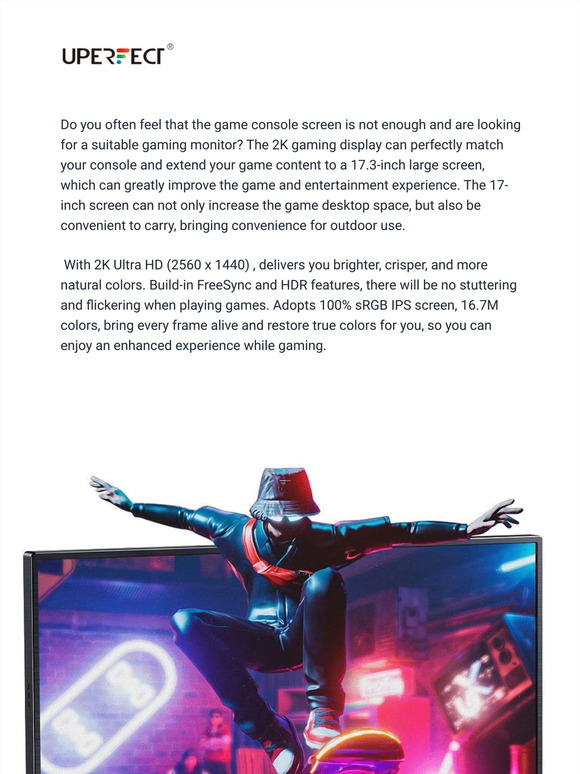 Did something catch your eyes? Oh, it's 2K Gaming Monitor
