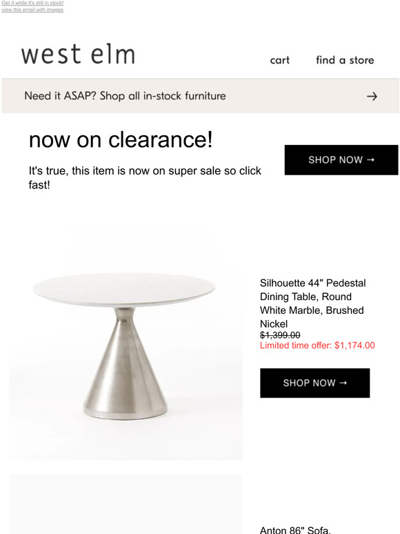 Pottery Barn Kids OFFICIALLY ON CLEARANCE! Our Silhouette Pedestal