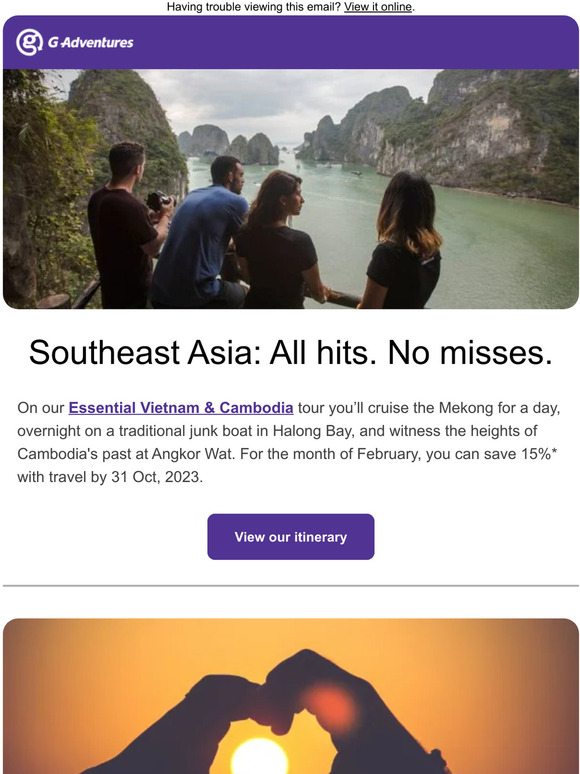 Must-see Southeast Asia + 10 heart-pumping tours