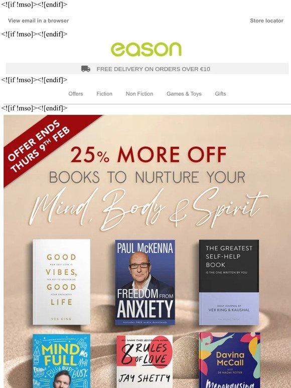 Limited time only - 25% MORE off these top Mind, Body & Spirit books