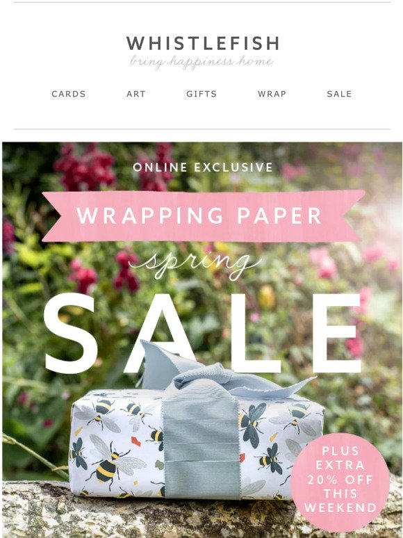 Wrapping Paper Sale Now On
