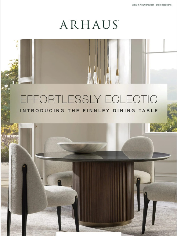 Arhaus New For You The Finnley Dining Table Milled
